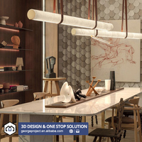Diseño de Interiores para Restaurantes y Bares, Servicio de Diseño de Interiores, Renderizado 3D, Solución Integral, Proveedor de Materiales de Construcción en China