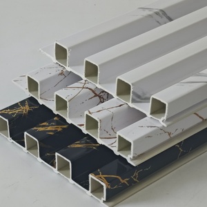 Pannelli Decorativi in WPC Stile Marmo Impermeabili, Pannelli a Doghe per Decorazione d'Interni di Hotel - Product Image 4
