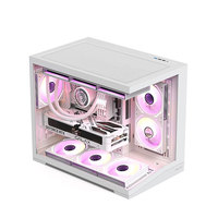 Boîtier PC GALAX Muguang 360 MX Dual Chamber Fish Tank, verre trempé sans soudure, miroir infini, châssis de jeu RGB