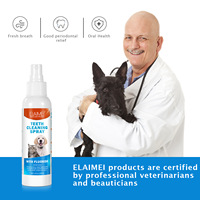 Privé personnalisé ELAIMEI chat chien soins bucco-dentaires nettoyage des dents souffle dentaire Spray sain pour animaux de compagnie bouche Spray, soins buccaux Spray buccal pour animaux de compagnie