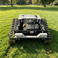 Tondeuse à fléaux télécommandée tout-terrain, à essence ou diesel, pour la coupe de l'herbe
