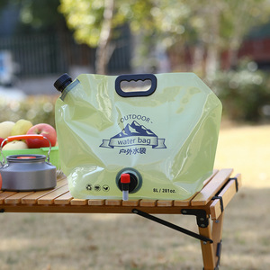 ถุงน้ำกลางแจ้ง 8 ลิตร พับได้ พร้อมก๊อกน้ำ สำหรับเดินป่า ตั้งแคมป์ ปีนเขา - Product Image 3