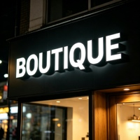 Enseigne lumineuse LED 3D personnalisée, enseigne en acrylique éclairée, enseigne de devanture de magasin, enseigne lumineuse extérieure pour boutique, restaurant, salon