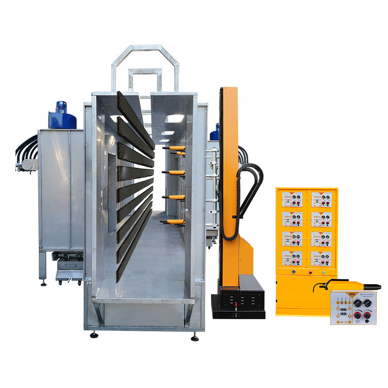 Aluminium Profiles Automatic Electrostatic Painting Spray Booth Powder ...
