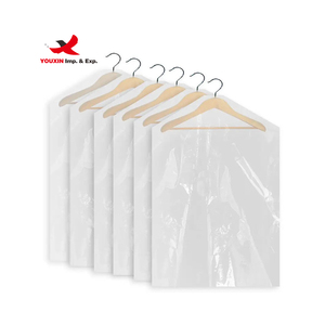 Sac de rangement transparent pour vêtements, pliable, en plastique, portable, en rouleau, recyclable, vente en gros - Product Image 1