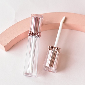 3.5ml tùy chỉnh Rose Gold Bow <span class=keywords><strong>Lip</strong></span> <span class=keywords><strong>Gloss</strong></span> ống rỗng Kem che khuyết điểm lỏng Son môi môi dầu DIY container mỹ phẩm bao bì với bàn chải - Product Image 5