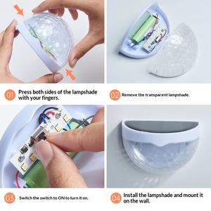 Lámpara Solar Semicircular en Forma de Lágrima para Pared/Escalón, Resistente a la Lluvia, para Jardín, Paisaje, Modelo 005, Zhejiang - Product Image 5