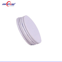 Carte RFID NFC anti-métal personnalisée, étanche, diamètre 13-50 mm, format pièce de monnaie