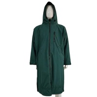 Robe de change épaisse imperméable à capuche pour homme avec doublure en polaire pour la plage et le surf