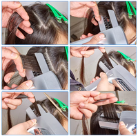 Kit d'extension de cheveux S 6D 6D outil d'extension de cheveux sans trace 6D 3rd génération pistolet d'extension de cheveux Simple tête complète en seulement 20 minutes