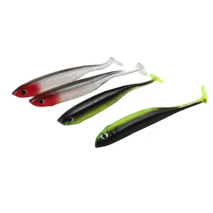 JOHNCOO Custom Soft Plastic Eel Lures 128mm 9.7g Wobbler Bass Fishing Lures Soft Baits