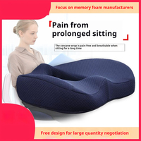 Beau coussin de siège de bureau respirant pour femmes enceintes étudiants mémoire coton fesses Pad pour les hémorroïdes lombaires