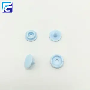 Plastic Snap Buttons T3 T5 T8 Glossy No-Sew Buttons colors in stock 4 parts snap button plastic for clothes Baby diaper