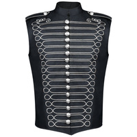 Veste médiévale pour homme, style steampunk, hussard, fanfare, batteur, défilé, costume de cosplay