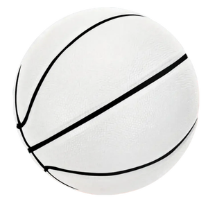 Ballon de <span class=keywords><strong>basket</strong></span> en cuir PU blanc de haute qualité, tailles 5, 6, 7, logo personnalisé pour les cadeaux d'anniversaire et de remise de diplôme - Product Image 3