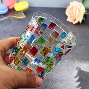 Vasos de Whisky de <span class=keywords><strong>Cristal</strong></span> sin Plomo, Estilo Bohemio, Grabados y Pintados a Mano para Navidad 2024, Base Cuadrada de Fondo Grueso, Capacidad de 260 ml - Product Image 4