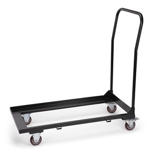 Carrito Plegable <span class=keywords><strong>de</strong></span> Hierro Resistente para Sillas, Carro <span class=keywords><strong>de</strong></span> Transporte con 4 Ruedas, Carrito <span class=keywords><strong>de</strong></span> Almacenamiento Portátil para Sillas <span class=keywords><strong>de</strong></span> Banquetes, Eventos y Hoteles - Product Image 1