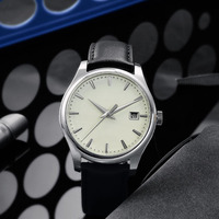 Montre automatique mécanique pour homme en acier inoxydable 316L avec verre saphir 10 ATM, style vintage minimaliste, personnalisable avec logo, vente en gros