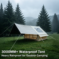 Carpa Familiar Inflable al por Mayor de 6.3m² con Toldo, Carpa de Aire Oxford 300D con Gran Claraboya, Techo de 2m de Altura, OEM