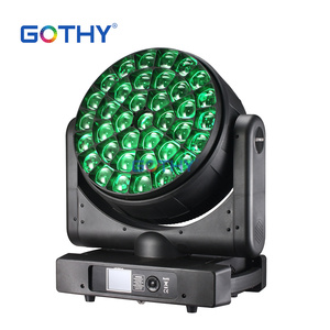 Gothylight - Foco Móvil LED de Haz RGBW con Ojo de Abeja Grande de 37 Piezas, Lente con Zoom, Rotación de 360°, Función RDM, Alto CRI 90, IP33 - Product Image 5