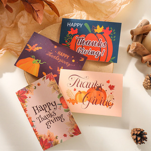 Carte de vœux personnalisée avec logo pour Halloween, Thanksgiving, message de remerciement, 8 cartes en papier cartonné avec enveloppe - Product Image 5