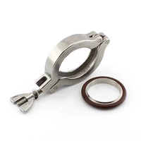 Juego de Abrazaderas Sanitarias WZ KF16 KF25, Abrazadera Rápida KF40, Abrazadera Triple para Adaptador de Vacío