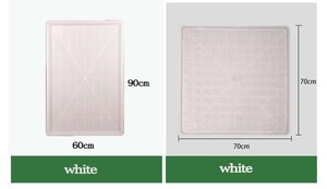 Neue 70*70cm Weiße PE-Kunststoff Umweltfreundliche Tierkäfig-Bodenwanne für Katzen, Hunde, Kaninchen – Zubehör für Kotwanne - Product Image 4