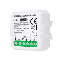 Contrôleur de rideau intelligent avec Zigbee et 10A compatible avec Smart Life, interrupteur de rideau intelligent WIFI+RF 1CH et télécommande