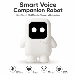 AI Smart Robot ABS Material <b>Battery</b> <b>Operated</b> Minimalist CE Certified Voice Chat Interaction Wholesale [Ultra-Fast 4G & Wi-Fi - Product Image 1