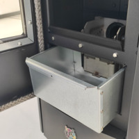 Poêle à granulés en acier Fangran 260B avec écran tactile WiFi, allumage automatique, foyer de cuisson, télécommande, pour salle à manger intérieure et banquets