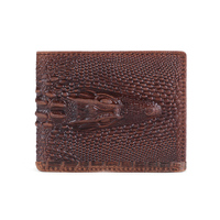 Dompet Pendek Kulit Sapi Asli untuk Pria, Dompet Pendek Penahan Kartu Penghalang Rfid untuk Pria