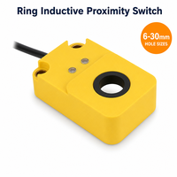 Capteur de proximité inductif annulaire BXUAN, trou de 12 mm, PNP NC, 10-30V DC, IP67, pour la détection et le comptage des écrous de vis à billes en acier