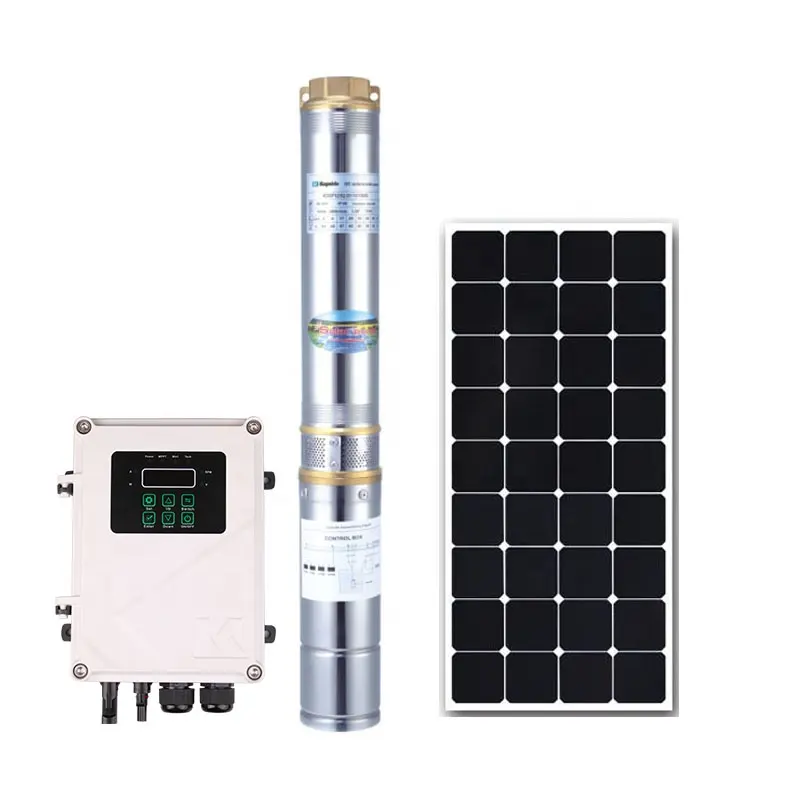 Solar Pump Price 4DSP12/65-D110/1500 2HP110V DC 1500W Borehole Submersible Solar Water Pump Price Solar Pump With Control Box