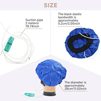 Casque de massage à l'hydrogène, masque à gaz moléculaire H2, repousse rapide des cheveux, pour voiture, camping-car, utilisation en extérieur (silicone, faible coût)