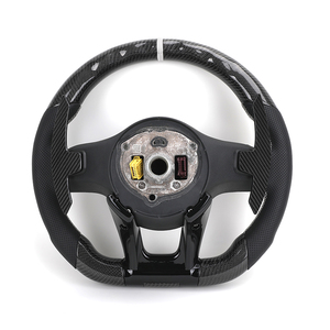 Volante de fibra de carbono de cuero medio perforado para <span class=keywords><strong>Mercedes</strong></span> <span class=keywords><strong>Benz</strong></span> W211 W212 W213 GLB X247 W204 W205 W206 W221 W222 C63 <span class=keywords><strong>AMG</strong></span> - Product Image 2
