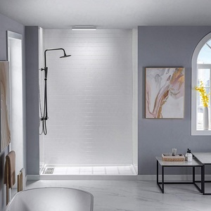 Wholesale Waterproof <strong>Bath</strong> Tub Shower Surround Rectangle Texture Smc Wall <strong>Panel</strong> for Bathroom Decoration - Product Image 2