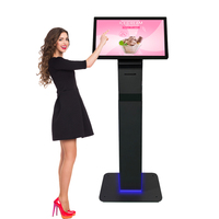 Kiosco de Autoservicio con Pantalla Táctil de 21.5 Pulgadas, Sistema Windows, Color Negro, con Escáner e Impresora Térmica para Pedidos y Pagos