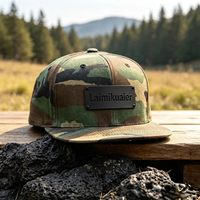 Casquettes Snapback Vert Forêt Personnalisées à Marque Privée, Dessus Souple Non Structuré, Profil Bas, Personnalisation de Marque, Casquettes Vierge à Patch