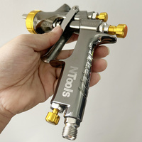 Kit de Pistola de Pulverización HVLP NK-400 con Boquillas de 1.3/1.4/1.8mm, Pistola de Pintura Profesional para Automóviles, Alta Atomización, Herramienta Universal para Pintar Coches