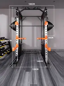 High Quality Smith Machine Comprehensive Training Fitness Equipment Home Gym Multifunctional Squat Rack