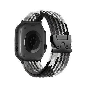 <span class=keywords><strong>Correa</strong></span> para <span class=keywords><strong>Apple</strong></span> <span class=keywords><strong>Watch</strong></span> Series 10 9 8 7 6 5 4 SE Hebilla de paracaídas Banda de bucle trenzado de nailon elástico para IWatch Pulsera 38mm 46mm - Product Image 2