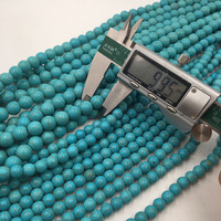 Pierres précieuses turquoises vertes, amples, styles de pierres précieuses, choix de pierres, bijoux en pierre naturelle, brin de taille 37 cm, 6mm/8mm/12mm