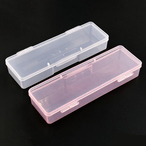 Caja de Plástico Rectangular para Herramientas de Uñas con Orificios, 19 cm, Ecológica, para Guardar Brochas de Maquillaje, Joyas, Organizador de Accesorios para Uñas - Product Image 1
