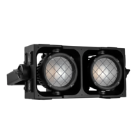 LIRO LITE IP65 CBO 2Eyes Blinder Light RGBA WW LED 2*300w 600w Effet de scène pour DJ Work Bar Party Concert