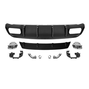 Prix d'usine, diffuseur W176, mise à niveau, kit carrosserie de style A45 <span class=keywords><strong>AMG</strong></span> pour Mercedes Benz Classe A W176, diffuseur avec tuyau d'échappement 13-15 - Product Image 3