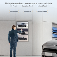 Écran d'affichage numérique mural fin 43 pouces 4K, lecteur multimédia LCD Android avec WiFi pour ascenseur, magasin de détail