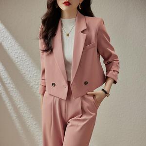 Conjunto Casual <span class=keywords><strong>de</strong></span> Dos Piezas para <span class=keywords><strong>Mujer</strong></span>, Traje Formal y Pantalones en Color Caramelo, Elegante y a la Moda - Product Image 1