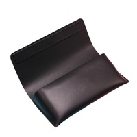 Lunettes de soleil à verres teintés, lunettes optiques pour myopie - Étui souple en cuir PU noir de style mondial, portable, neuf, fabriqué en Chine