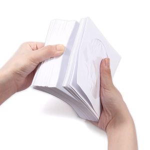 Foska lâu dài phong bì Kích thước tiêu chuẩn cao cấp 80gsm Trắng Giấy tay áo cho đĩa CD hoặc DVD với độ nét cao rõ ràng cửa sổ - Product Image 3