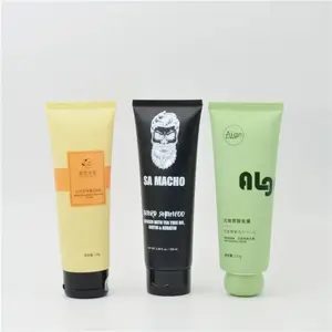 Großhandel Custom Color Squeeze Soft Tube 200g 300g 500g Leere Eco Kunststoff Hand creme Körper lotion Kosmetik verpackungs behälter